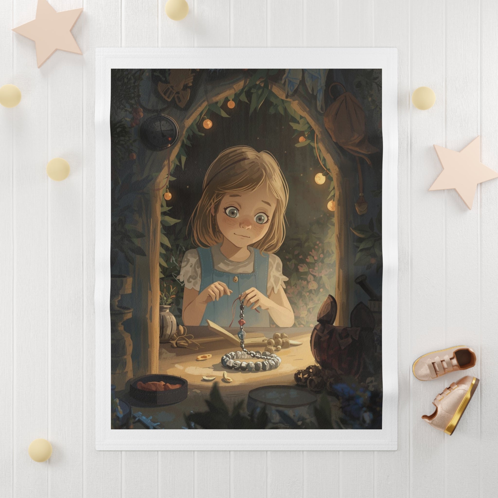 Lila and the Bracelet of Memories Soft Fleece Baby Blanket - lilaskidsshop