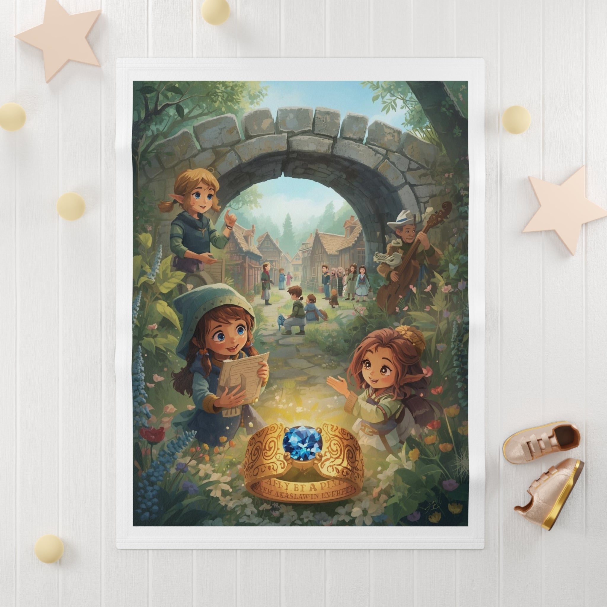 Lila and the Ring of Destiny Soft Fleece Baby Blanket - lilaskidsshop