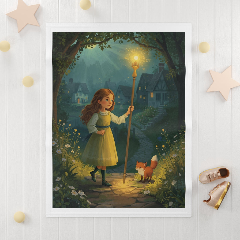 Lila and the Staff of Light Soft Fleece Baby Blanket - lilaskidsshop